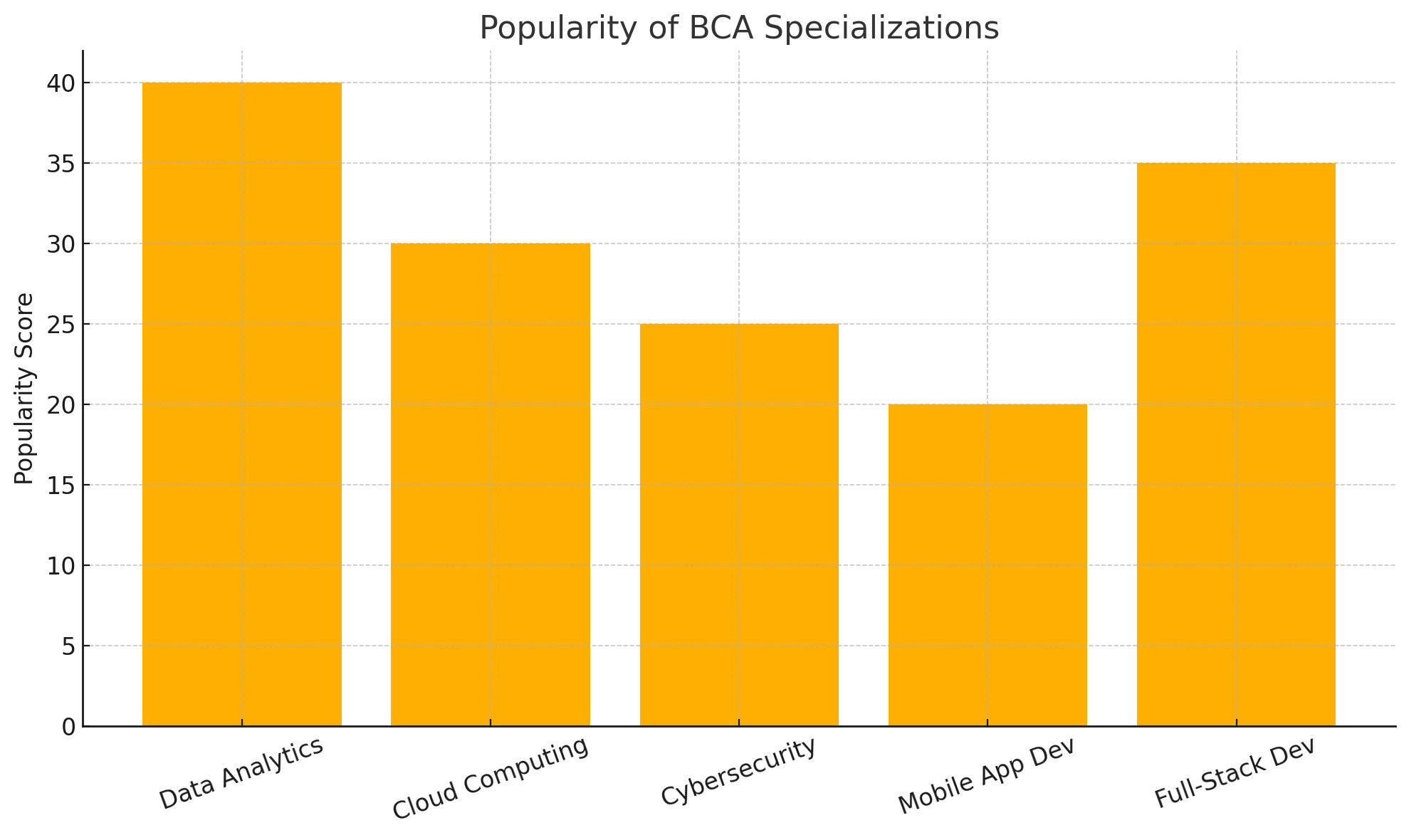 Popularity Of BCA Specializations
